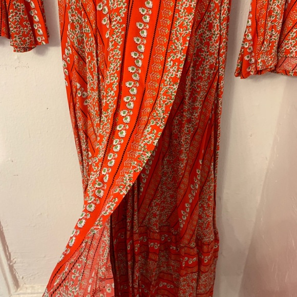 Orange Pattern Dress - Picture 6 of 8